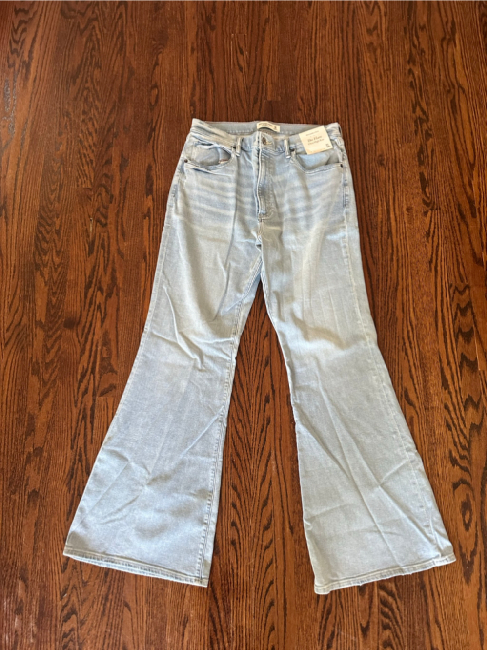 Women's Abercrombie & Fitch Flare Jeans Light Blue Size 32